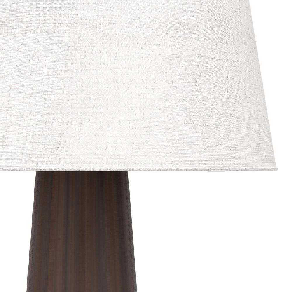 Land-Stehlampe Patemsico Braun mit Kapuze