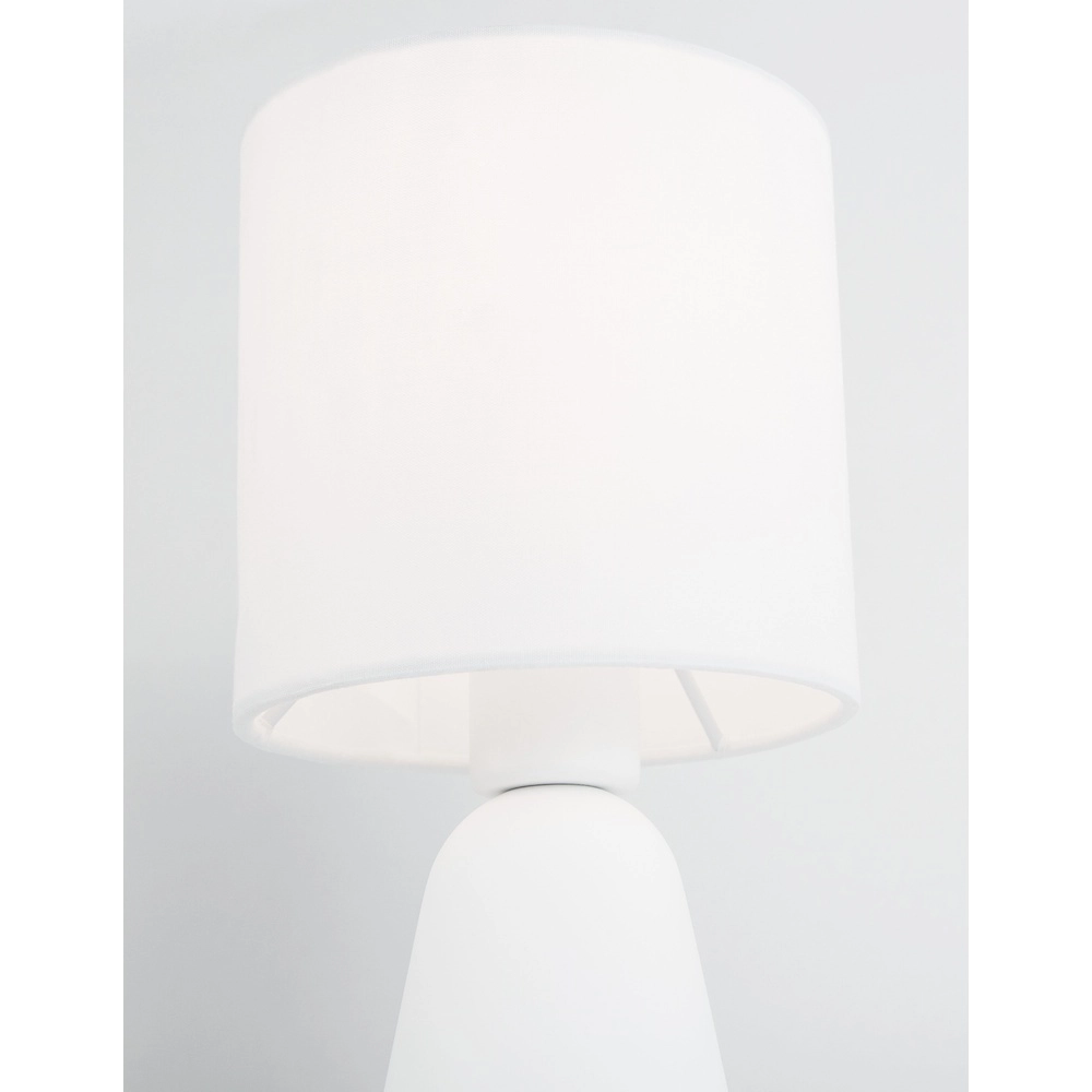 Tischlampe Zero Grau mit schwarzer Kapuze Lyora 5212017427823