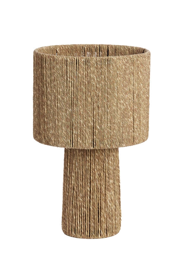 Japandi Tischleuchte Pitino braun Ø 31,5cm Light & Living 8717807699949