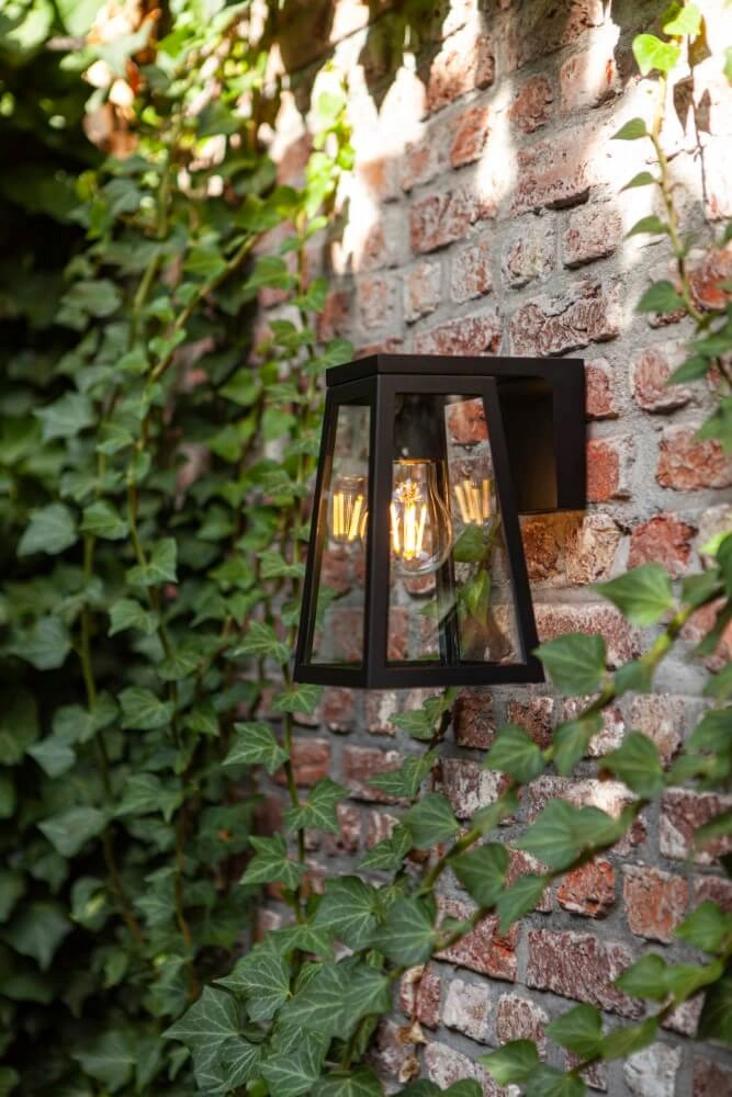 Design wall lamp Fia solar black Lutec 6939412014999