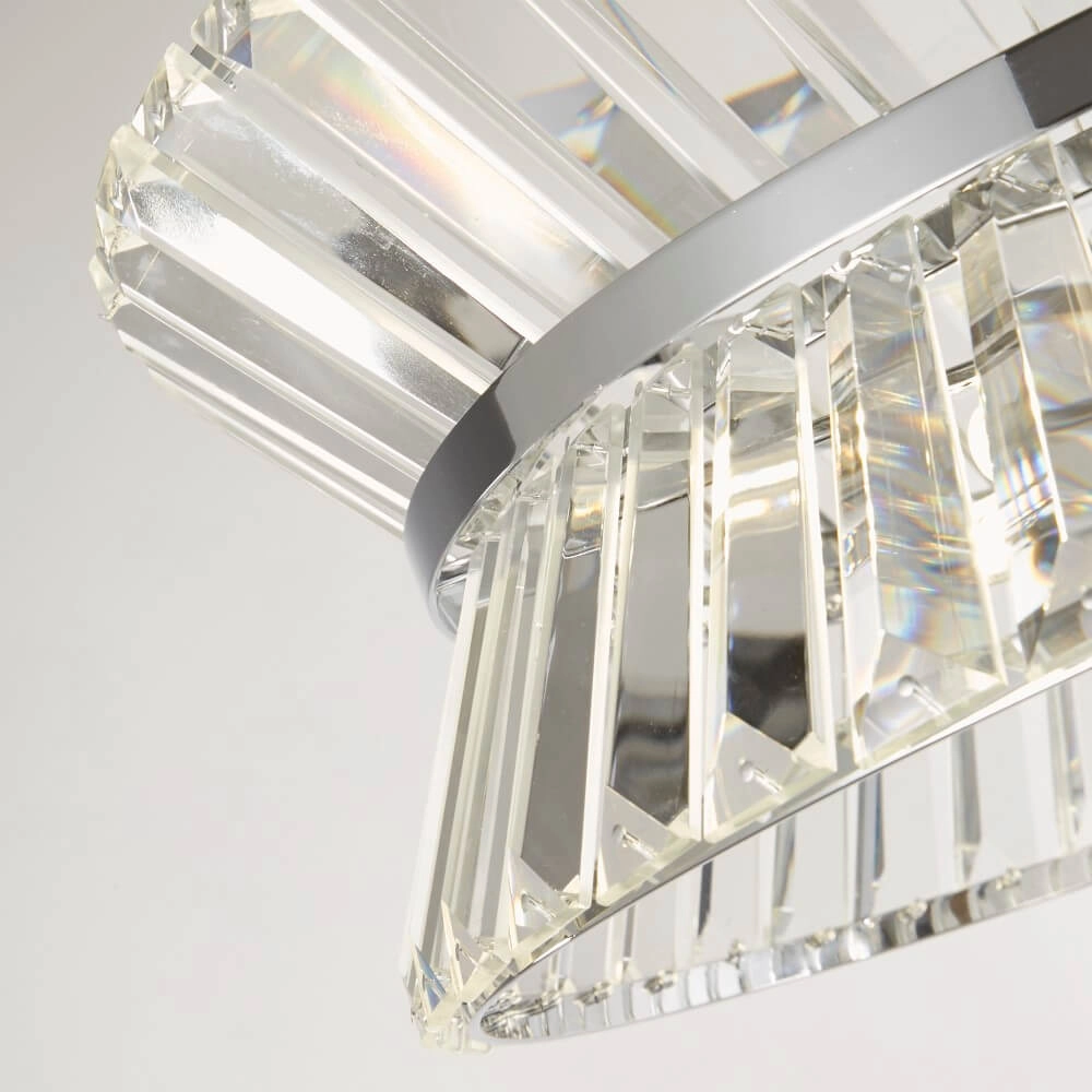 Design-Hängelampe Uptown rundes Chrom Searchlight 5053423244013