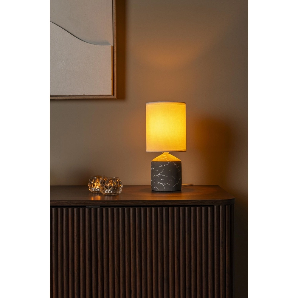 Tischlampe Fran taupe Lucide 5411212470331