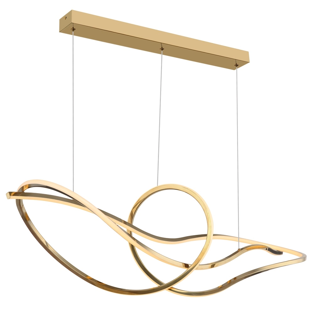 Goldene Pendellampe Iduna Moderne Zeit Globo 9007371507429
