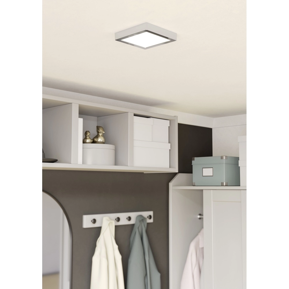 Chrom-Deckenlampe Fueva 6 LED – 15x15 cm Eglo 9008606331086