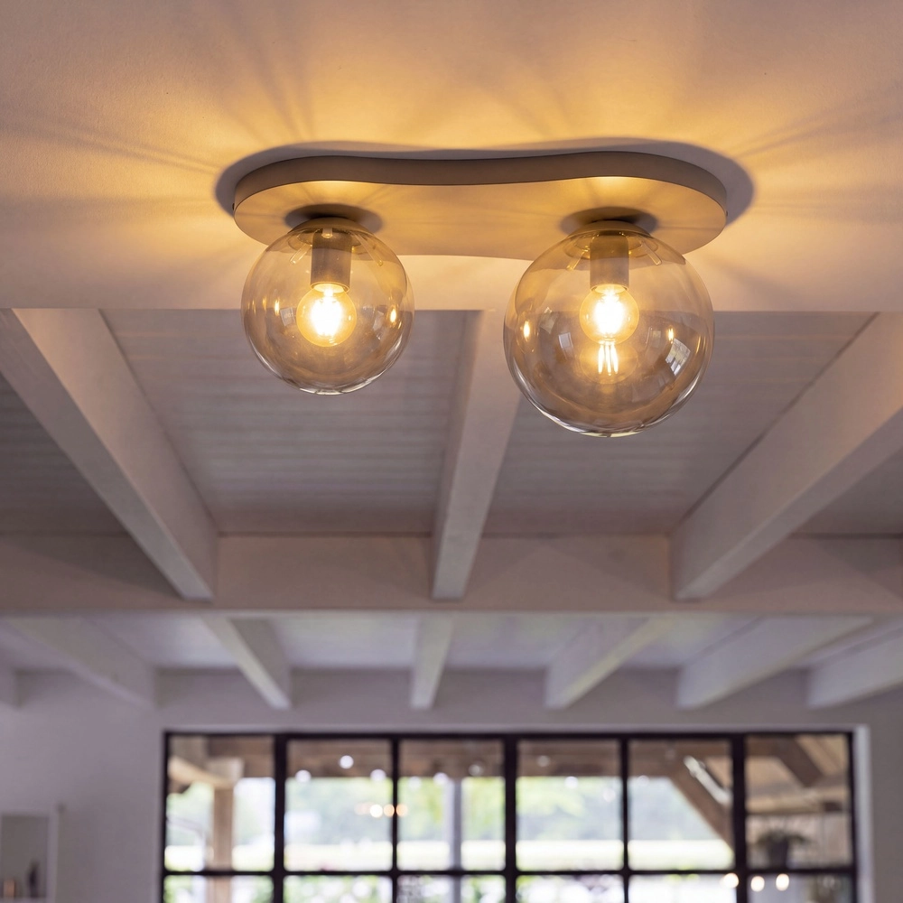 Moderne Deckenlampe Bubble Sandbraun