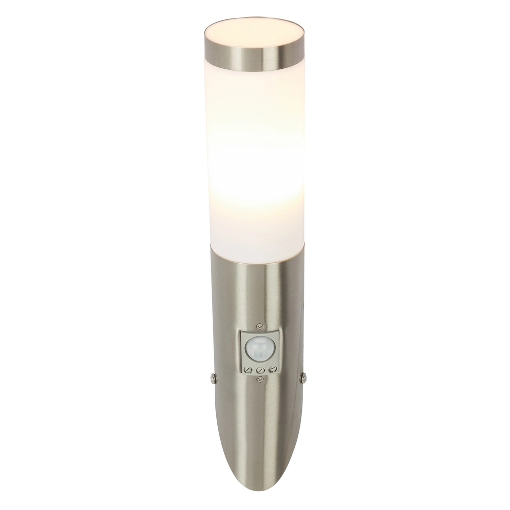 Außenlampe Boston Led Edelstahl mit Weiß und Sensor Globo 9007371282333