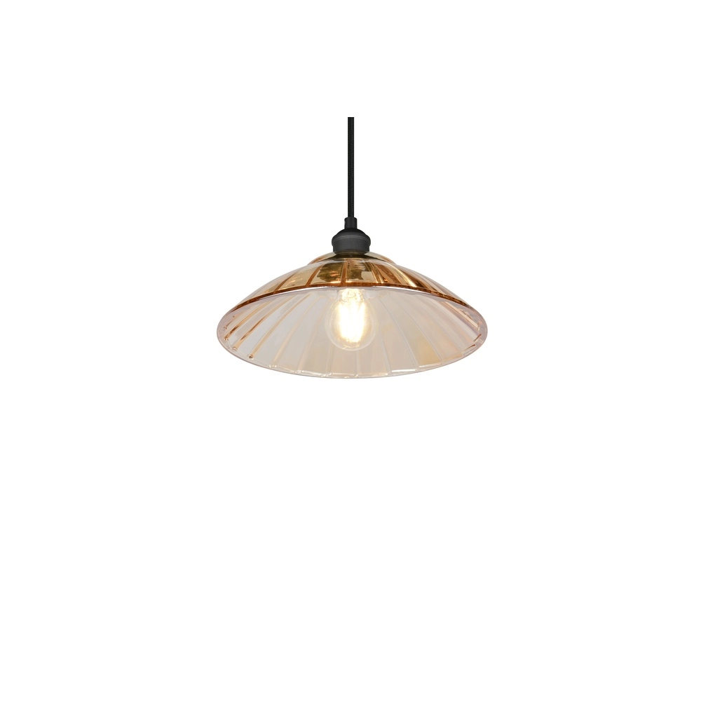 Klassische Pendellampe Eluna Schwarz Trio 4017807682489