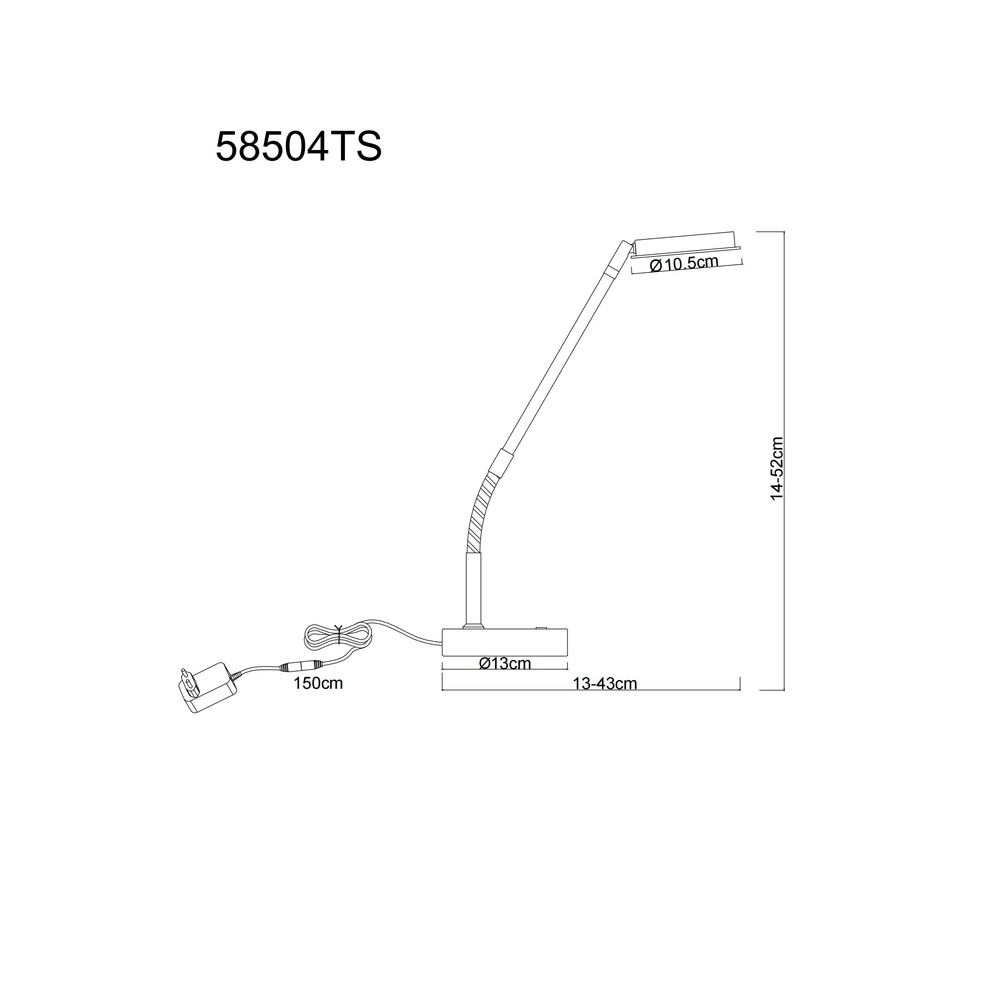Schreibtischlampe Silvio Schwarz Globo 9007371583164