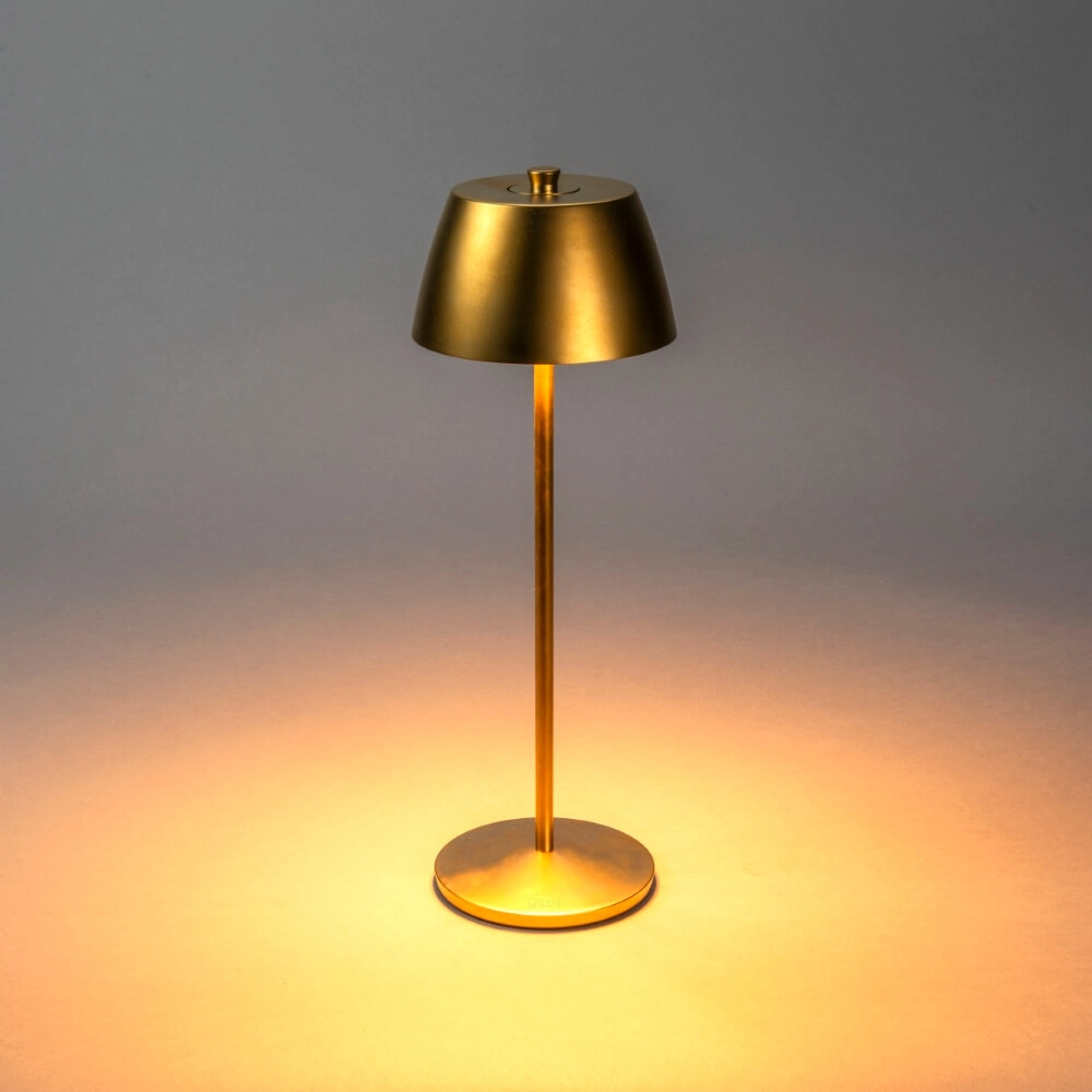 Wiederaufladbare Tischleuchte Eze Gold KonstSmide 7318308408019