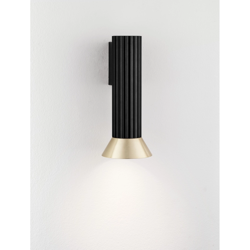 Wandstrahler Luvia schwarz mit gold Lyora 5212017475558