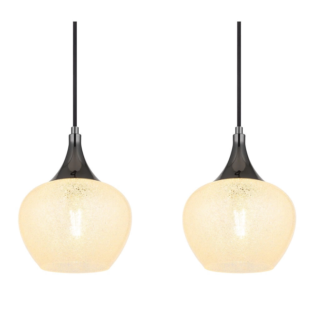 Anthrazit Pendelleuchte Maxy mit weißem Glas 4-flammig Globo 9007371456178
