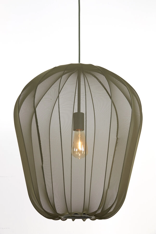 Grüne Pendelleuchte Plumeria Ø 50cm Light & Living 8717807651466