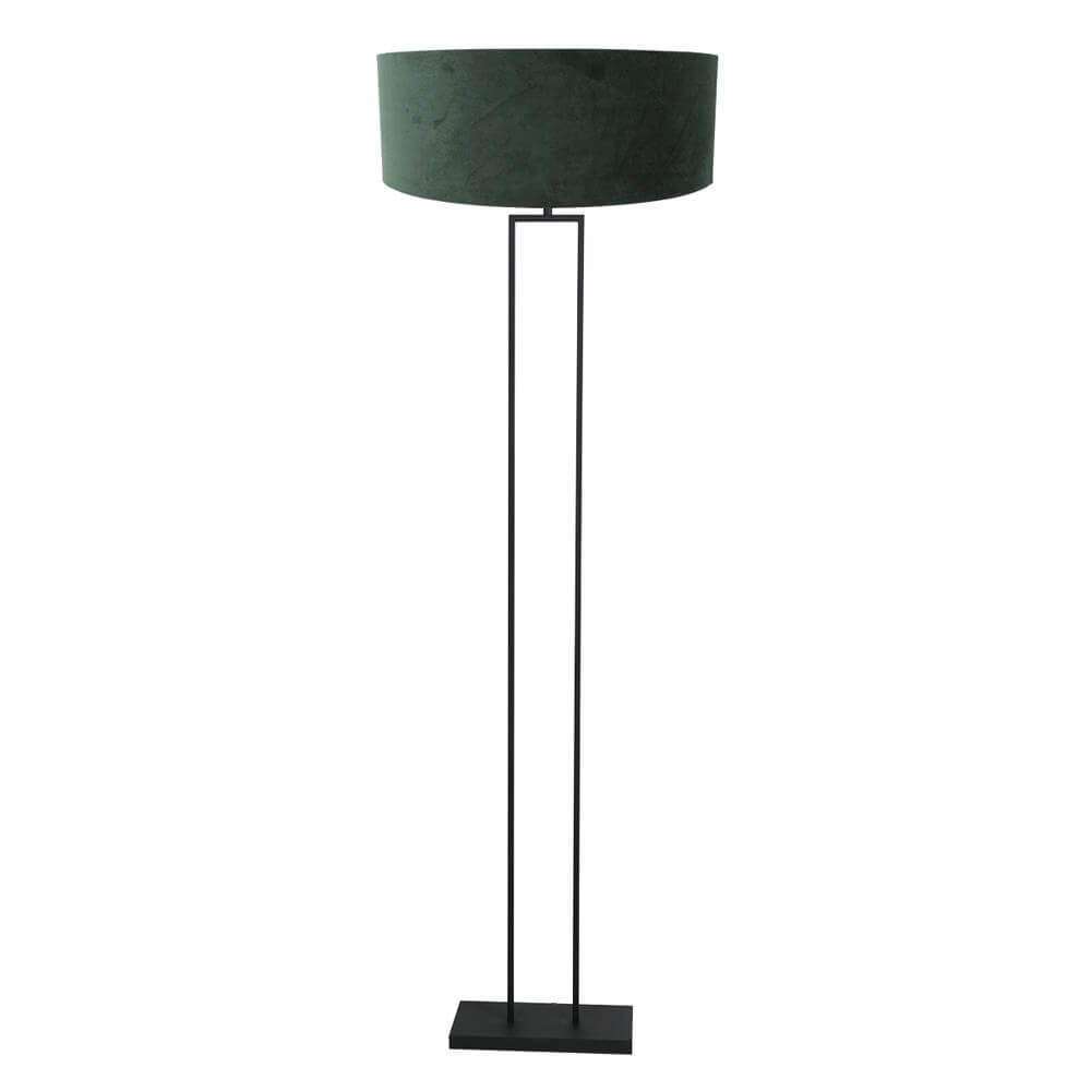 Stehleuchte 160cm Stang schwarz mit grüner Kapuze
