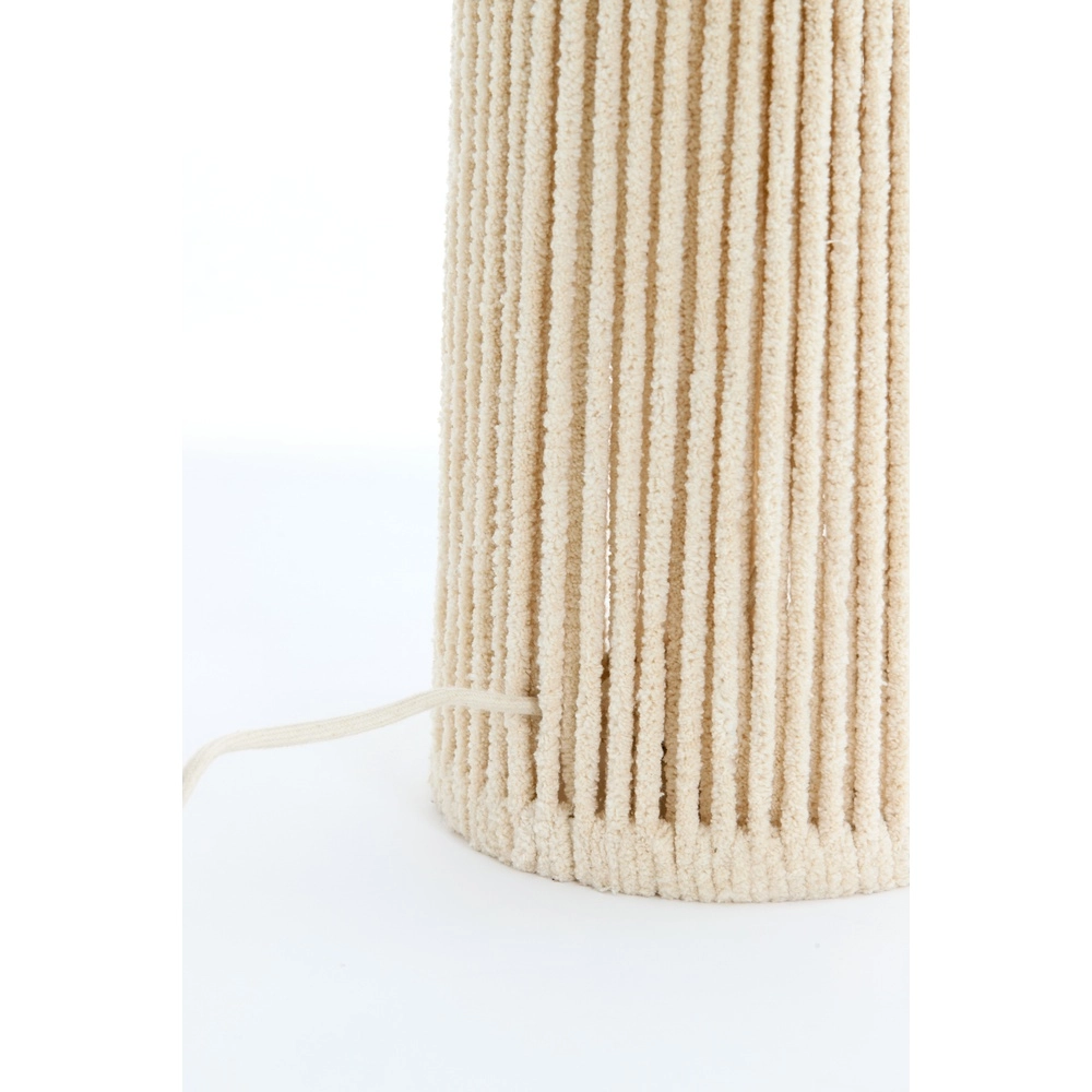 Sand-Bodenlampe Michiel 160 cm – Chenillecreme Light & Living 8717807786151