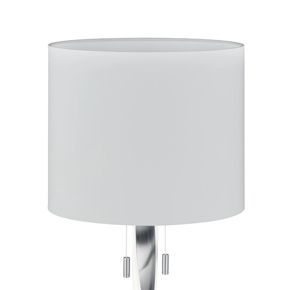 Tischlampe Nandor 62 cm metallic-grau Trio 4017807380453