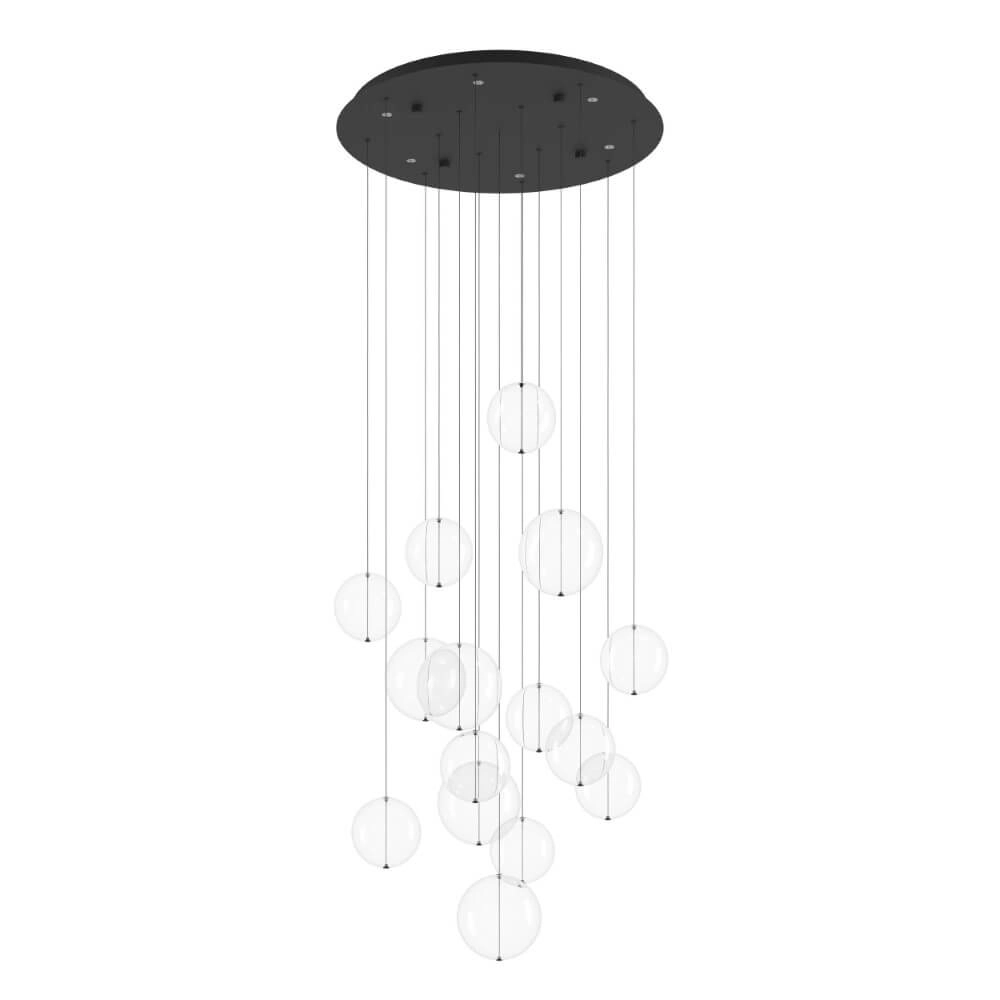 Schwarze Hängelampe Espardello Ø 58cm