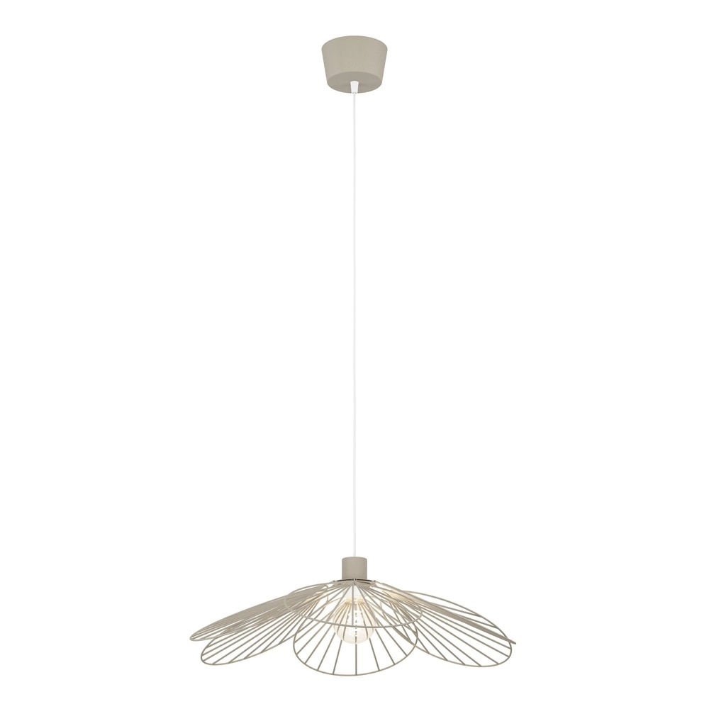 Pendellampe Binacua sandbraun Ø 60 cm