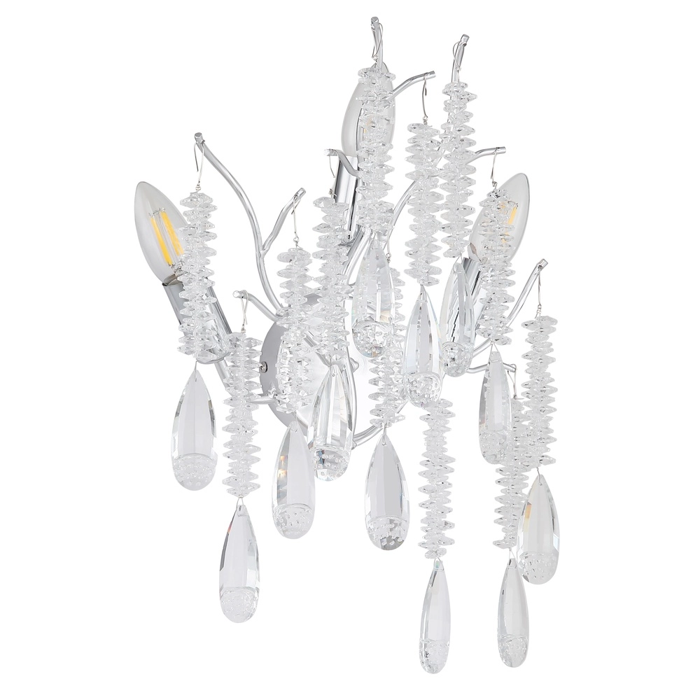 Wandlampe Kinga Silbergrau Globo 9007371573004