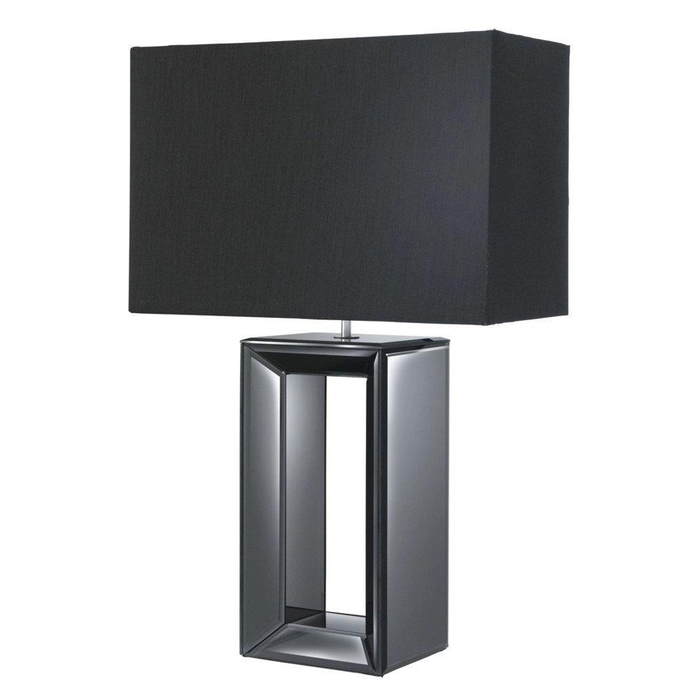 Schwarze Tischlampe Mirror