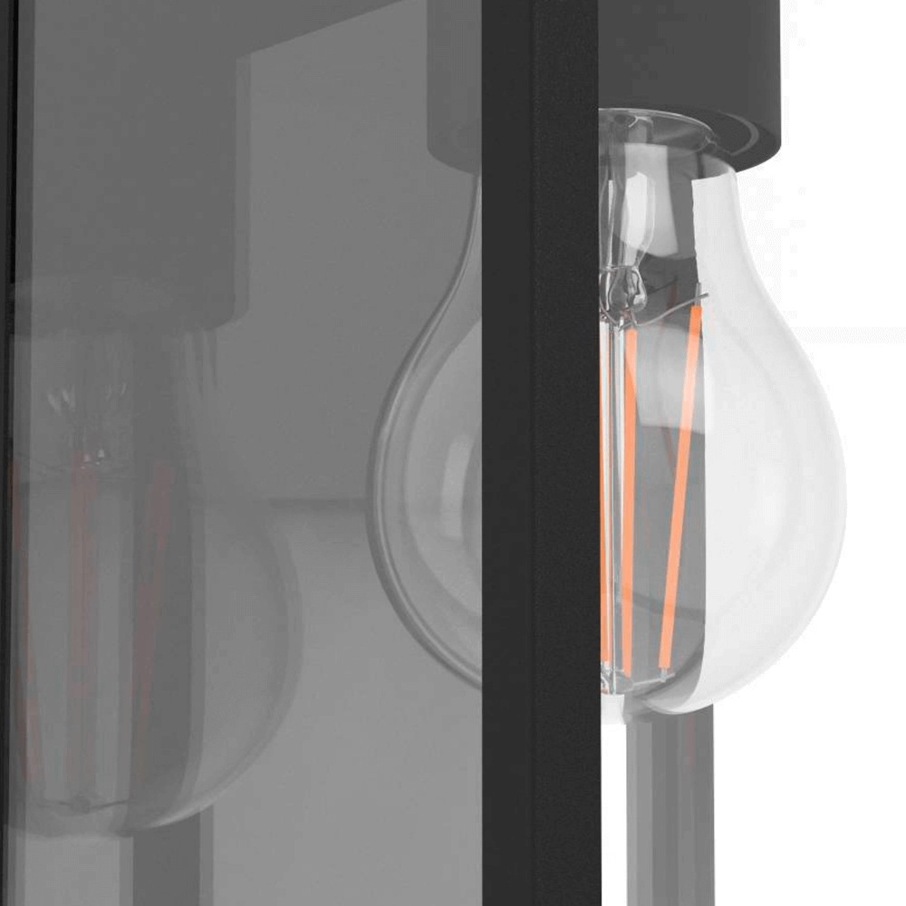 Schwarze Außenlampe Budrone Eglo 9008606231607
