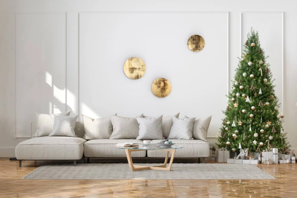 Goldene Wandlampe Ring Led Wood L Lyora 5903139102827