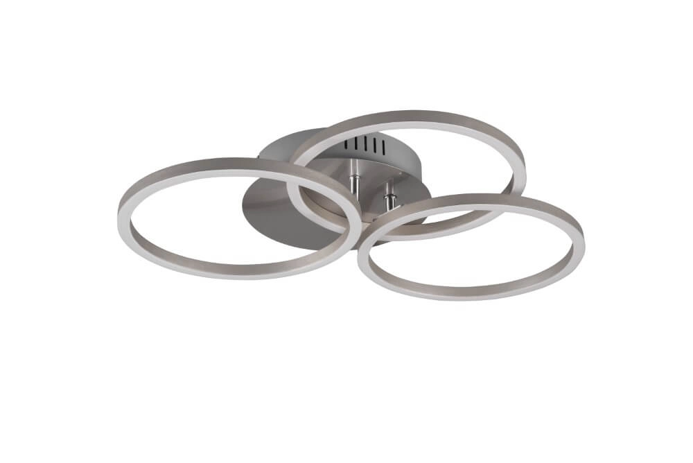 Deckenlampe Circle 3-Ring-Edelstahl Trio 4017807500639
