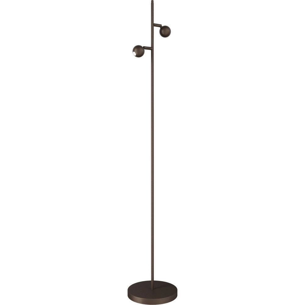 2-Licht Stehlampe Talana Kakaobraun