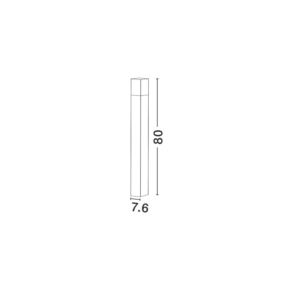 Beleuchtung des Weges Stick grau 80cm Lyora 5212017409232