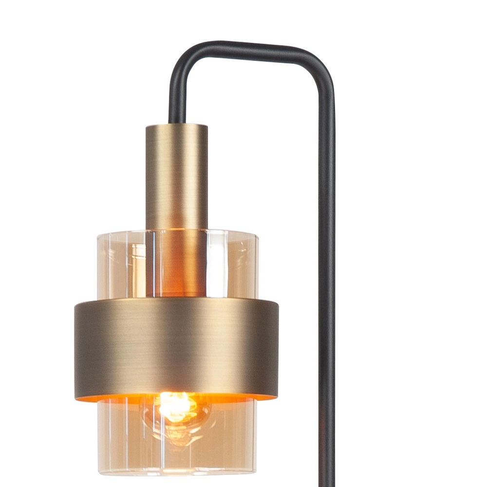 Stehlampe Marrone schwarz mit Kupferbronze Highlight 8718379051289