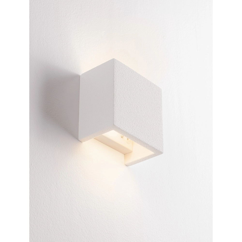 Quadratische Wandleuchte Sensia weiß 12,5cm Lyora 5212017479259