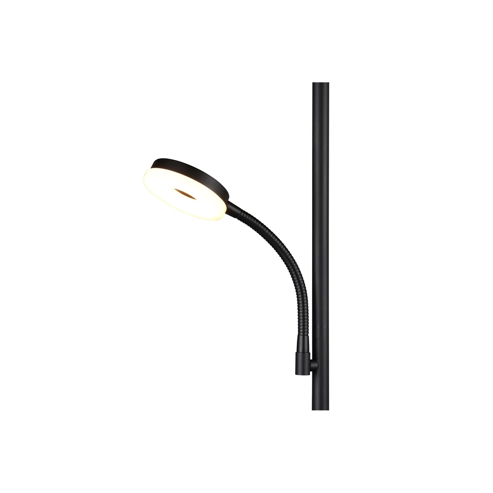Stehlampe Specter schwarz mit Leselampe Trio 4017807612288