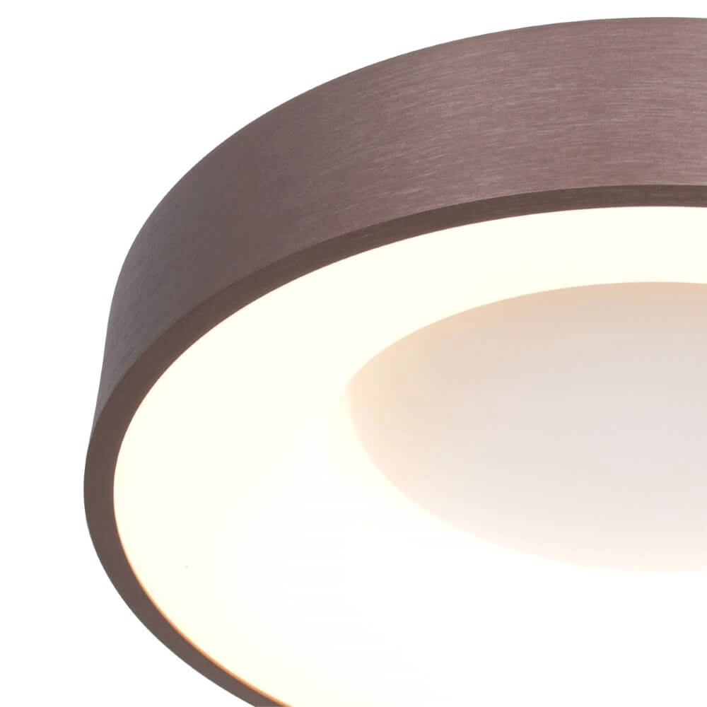 Bronzefarbene LED-Deckenleuchte Ringlede Ø 38cm Steinhauer 8712746167405