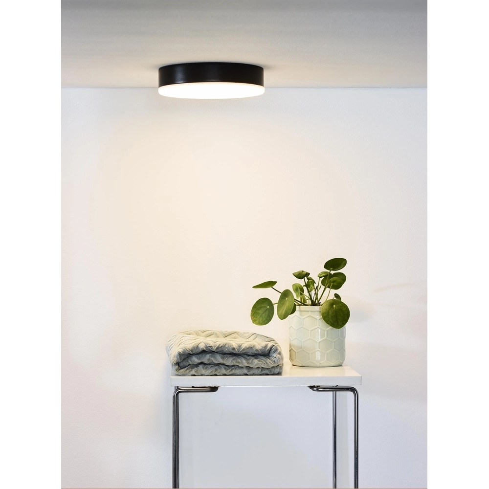 Deckenlicht Ceres-Led IP44 schwarz Ø 21,5 cm Lucide 5411212281128