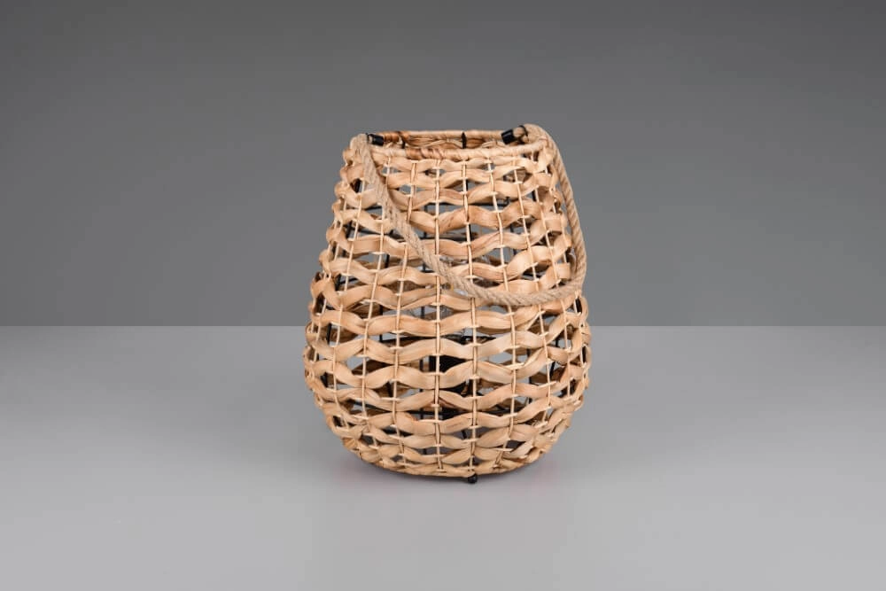 Country Tischleuchte Jean Ø 29cm Rattan Trio 4017807637687