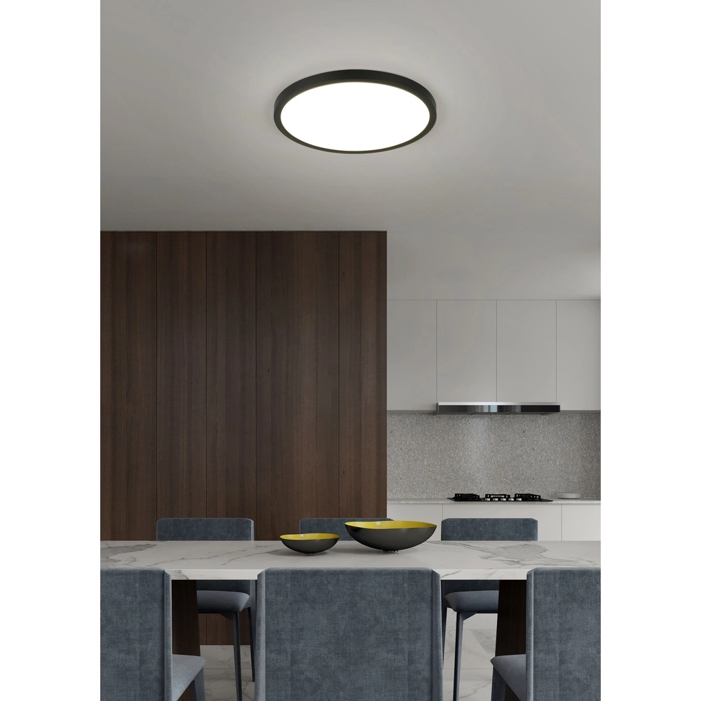 Deckenleuchte Draco schwarz Ø 40cm Trio 4017807654493