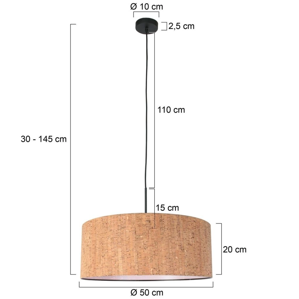 Pendellampe Sparkled Light Korkkappe Ø50cm Steinhauer 8712746180404