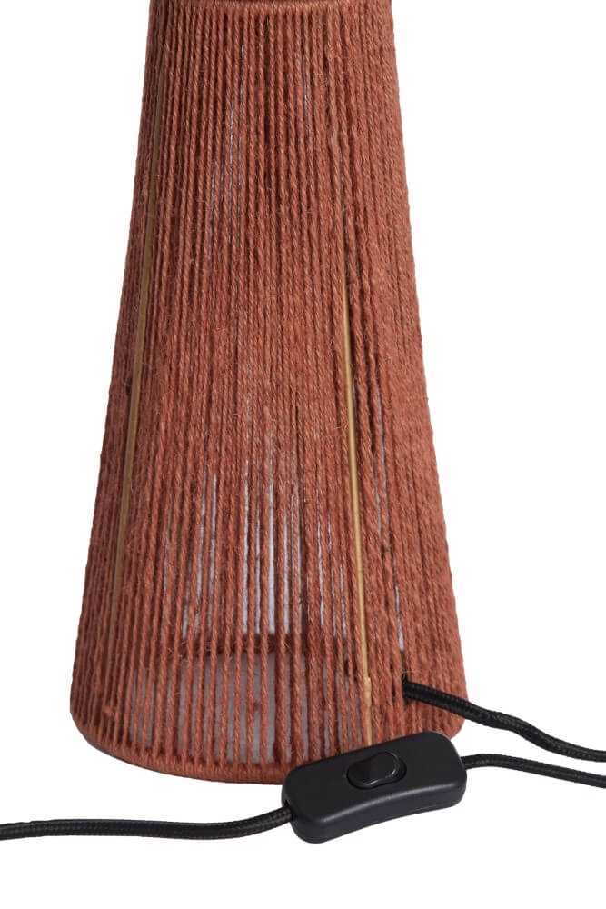 Rote Tischlampe Fugia Ø 30cm Light & Living 8717807701819