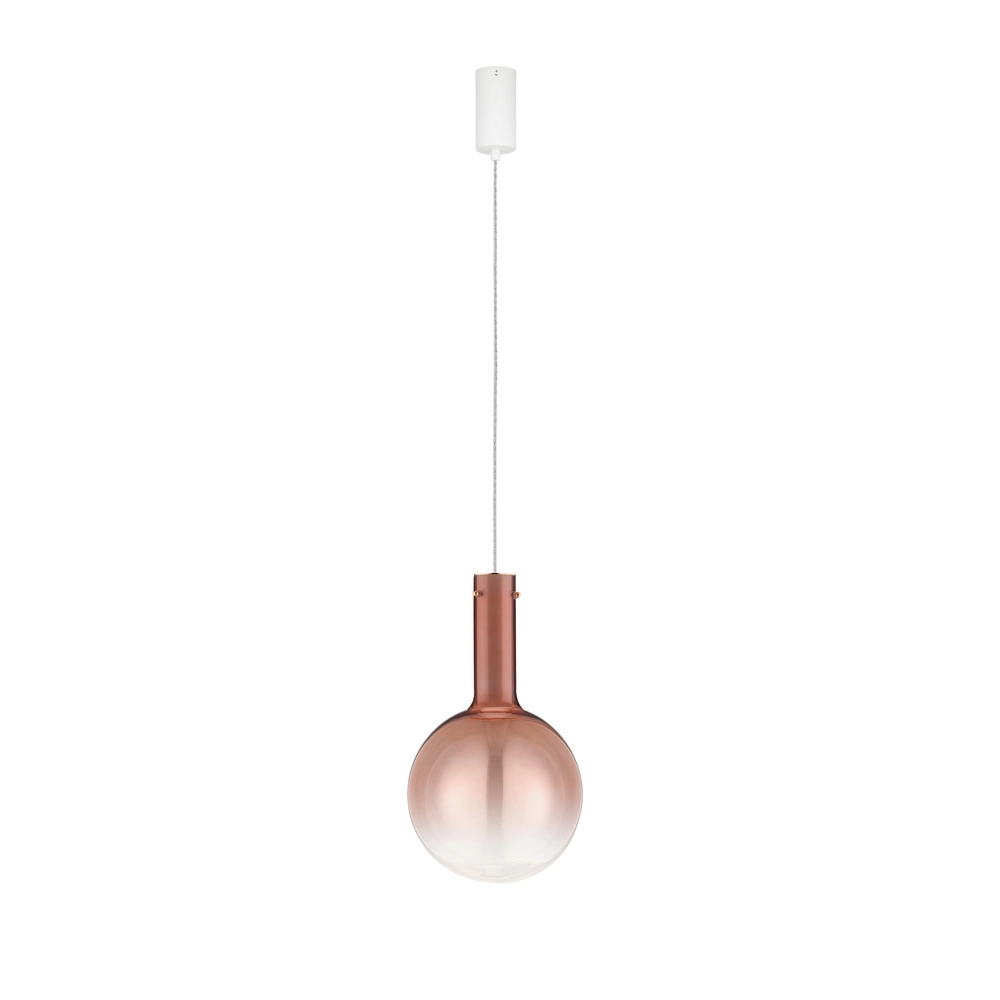 Pendelleuchte Nostos rosafarbenes Glas Lyora 5212017461148