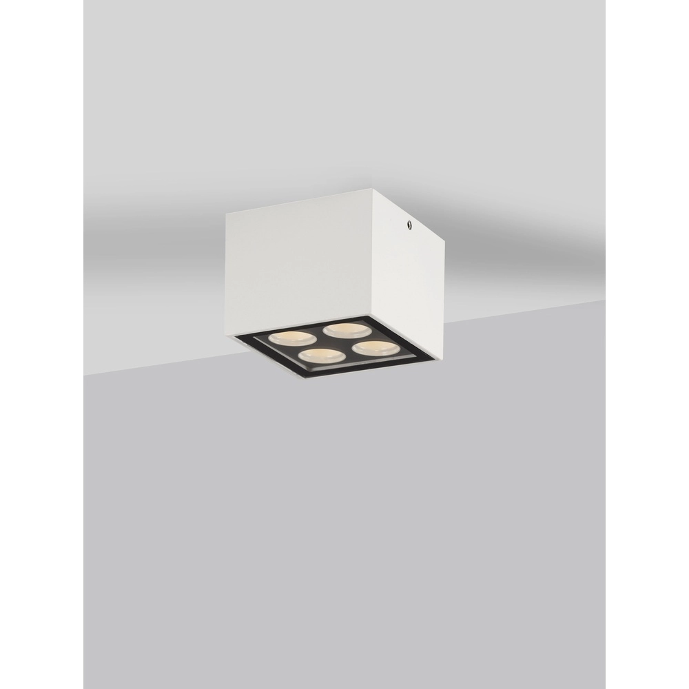 Deckenlampe Jax quadratisch 8cm weiß Lyora 5212017470607
