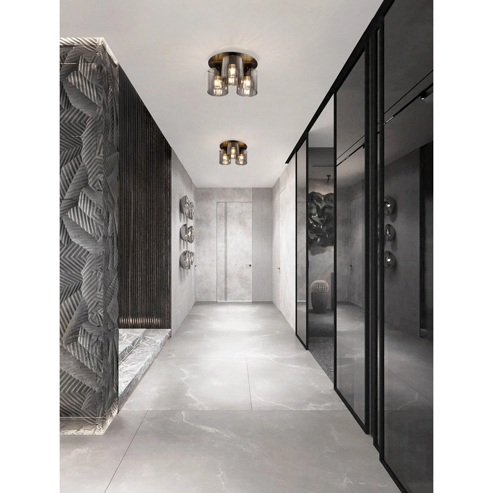 Design-Deckenleuchte Mirbi 3-flammig schwarz Lyora 5212017468451