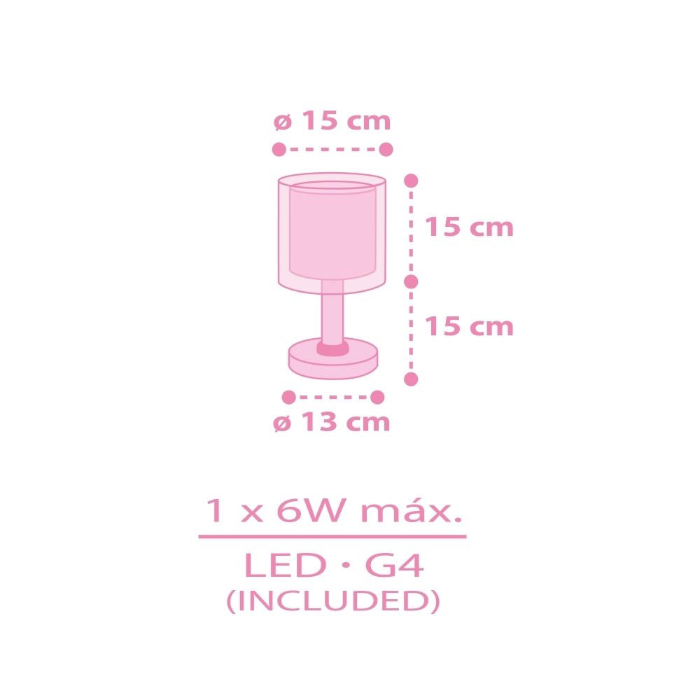 Tischlampe Hello Kitty & Friends rosa Dalber 8420406412511