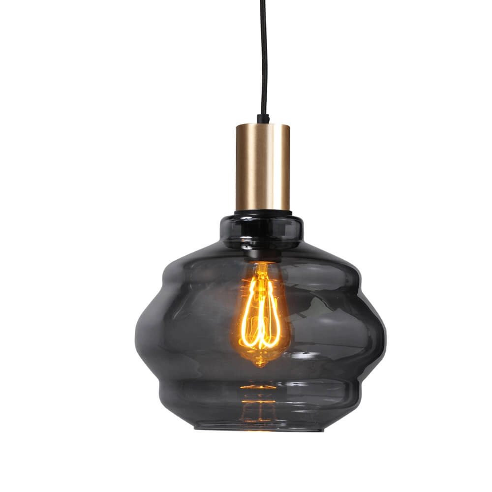 3-flammige Hängelampe - Gold - Porto mit verschiedenen Gläsern Masterlight 8718121270111