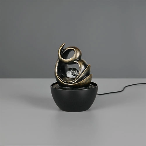 Tischlampe Luma Braun Trio 4017807691375