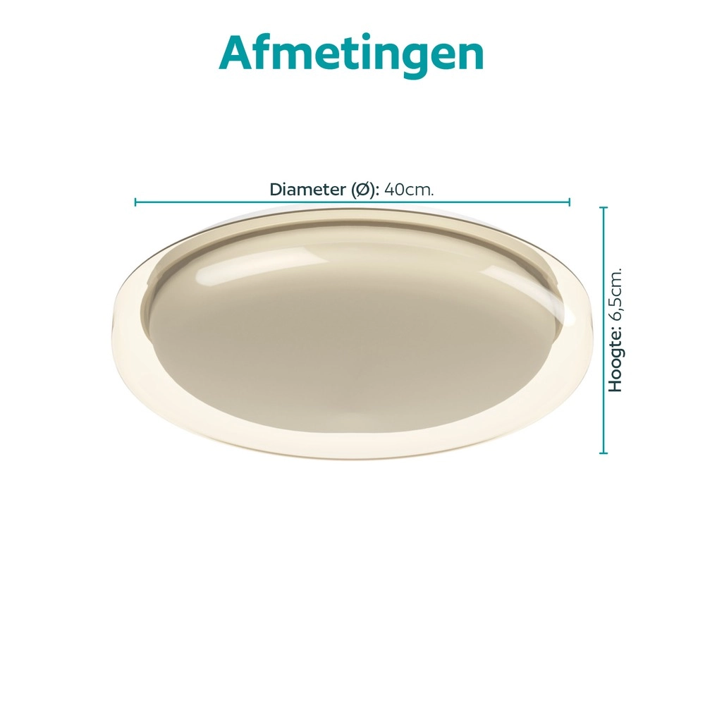 Design-Deckenlampe Conistarino weiß mit braunem Ø 40 cm Eglo 9008606399703