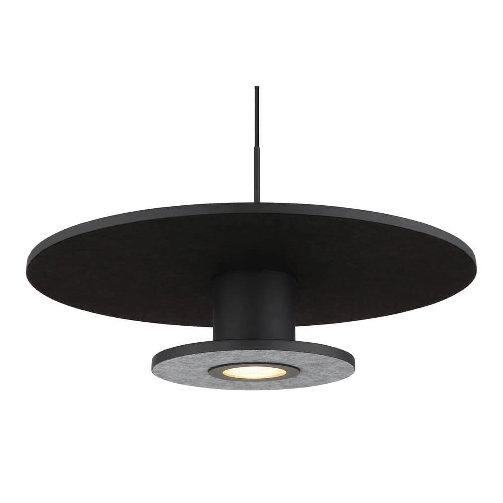 Schwarze Pendelleuchte Carter Ø 38cm mit Filz Globo 9007371474745