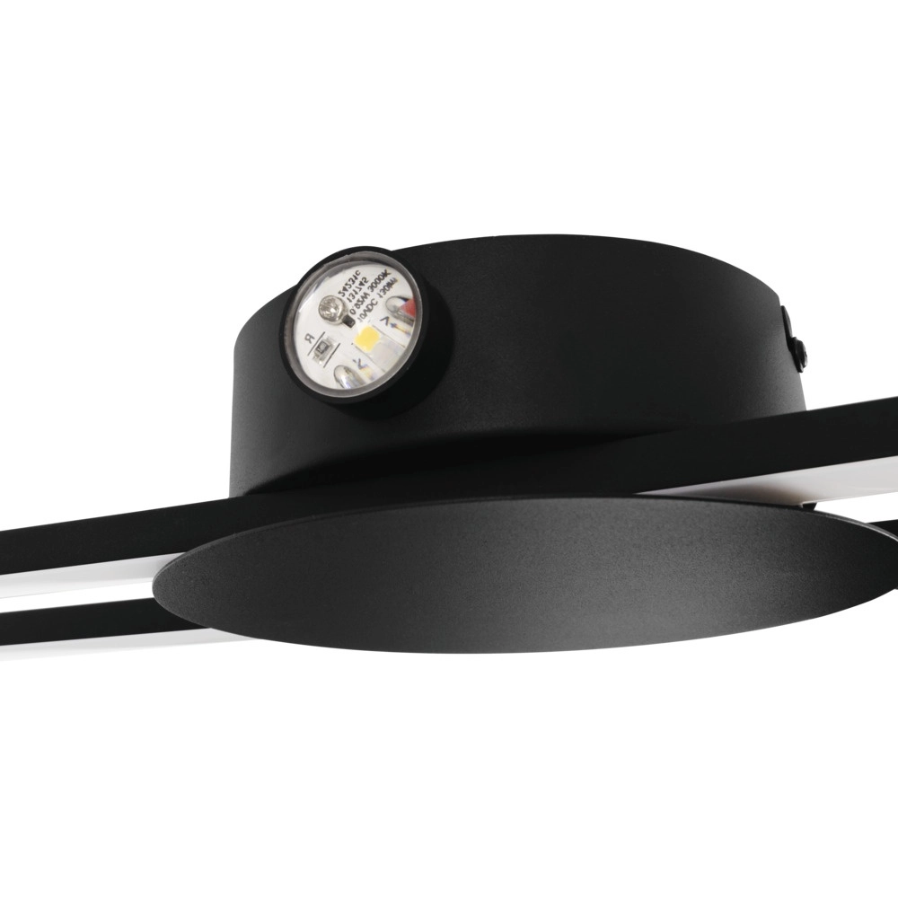 Design-Wandleuchte Venticello schwarz Eglo 9008606357437