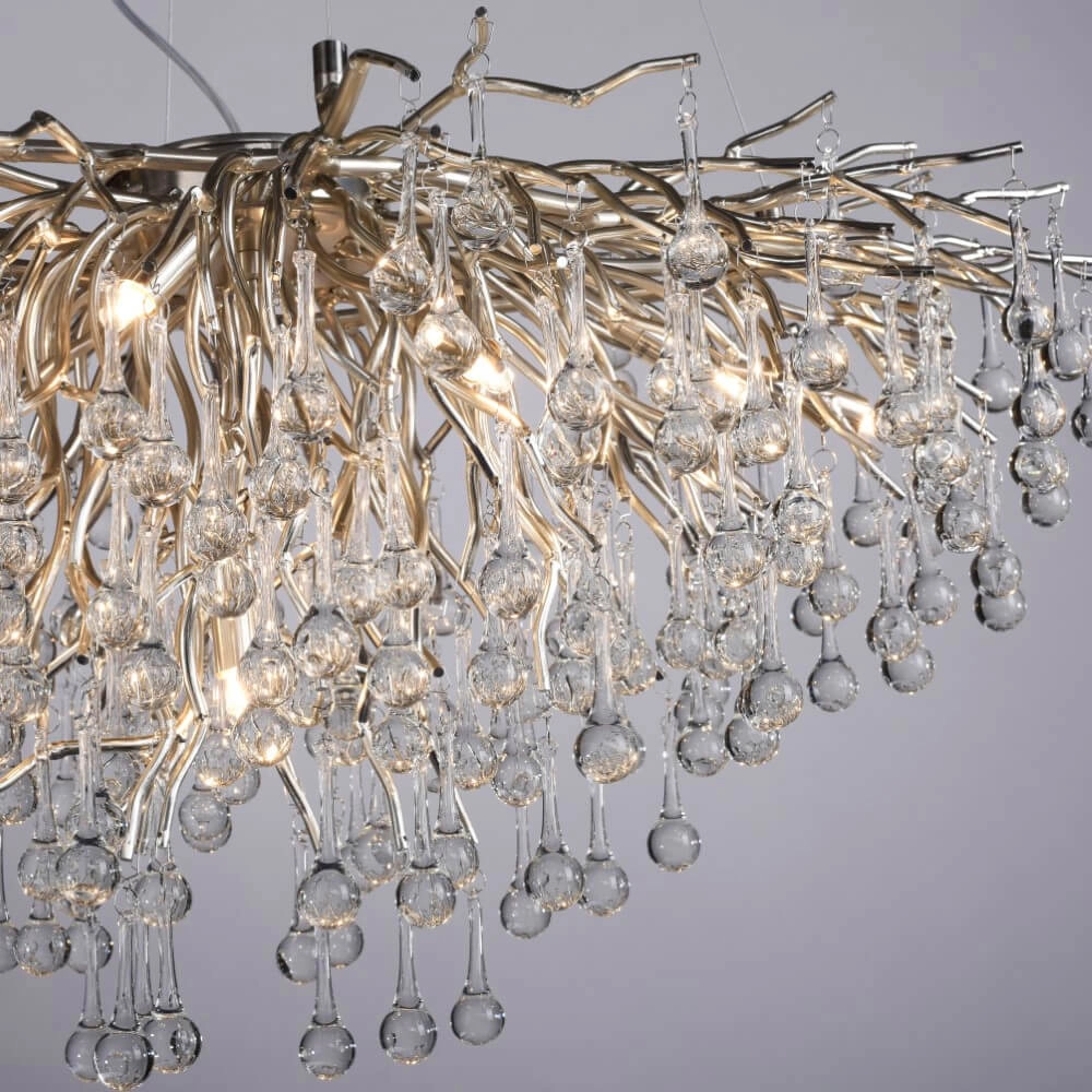 Einzigartiger Kronleuchter Icicle Metall Paul Neuhaus 4012248352137