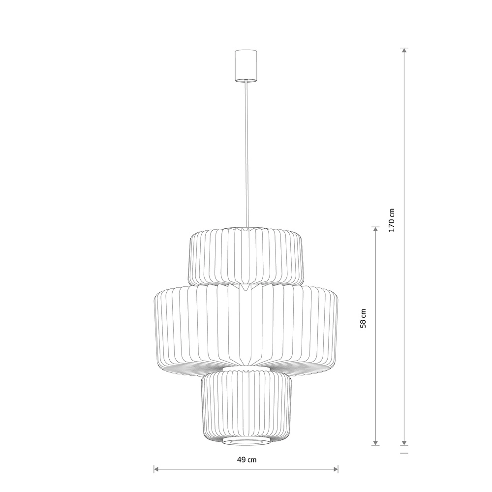 Käfiglampe Nome sandbraun Ø 49 cm Lyora 5903139122481