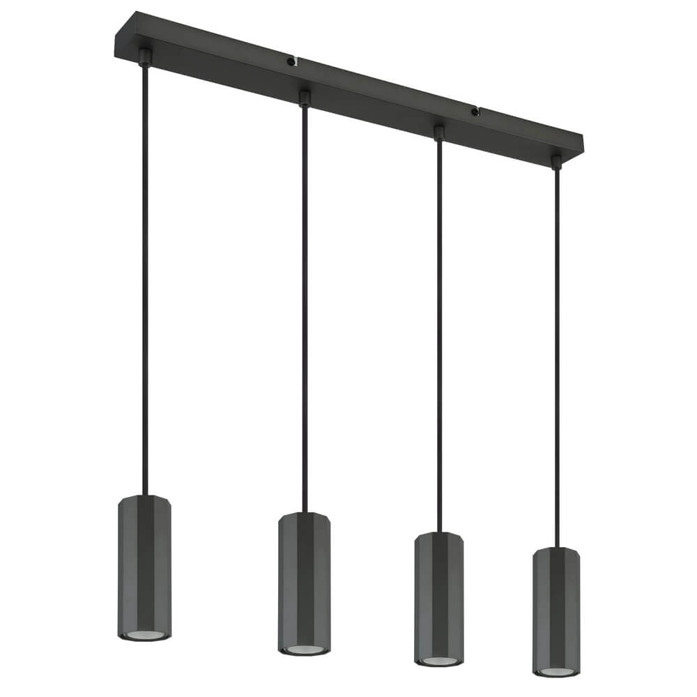 Graue Pendelleuchte James 4-flammig Globo 9007371456871