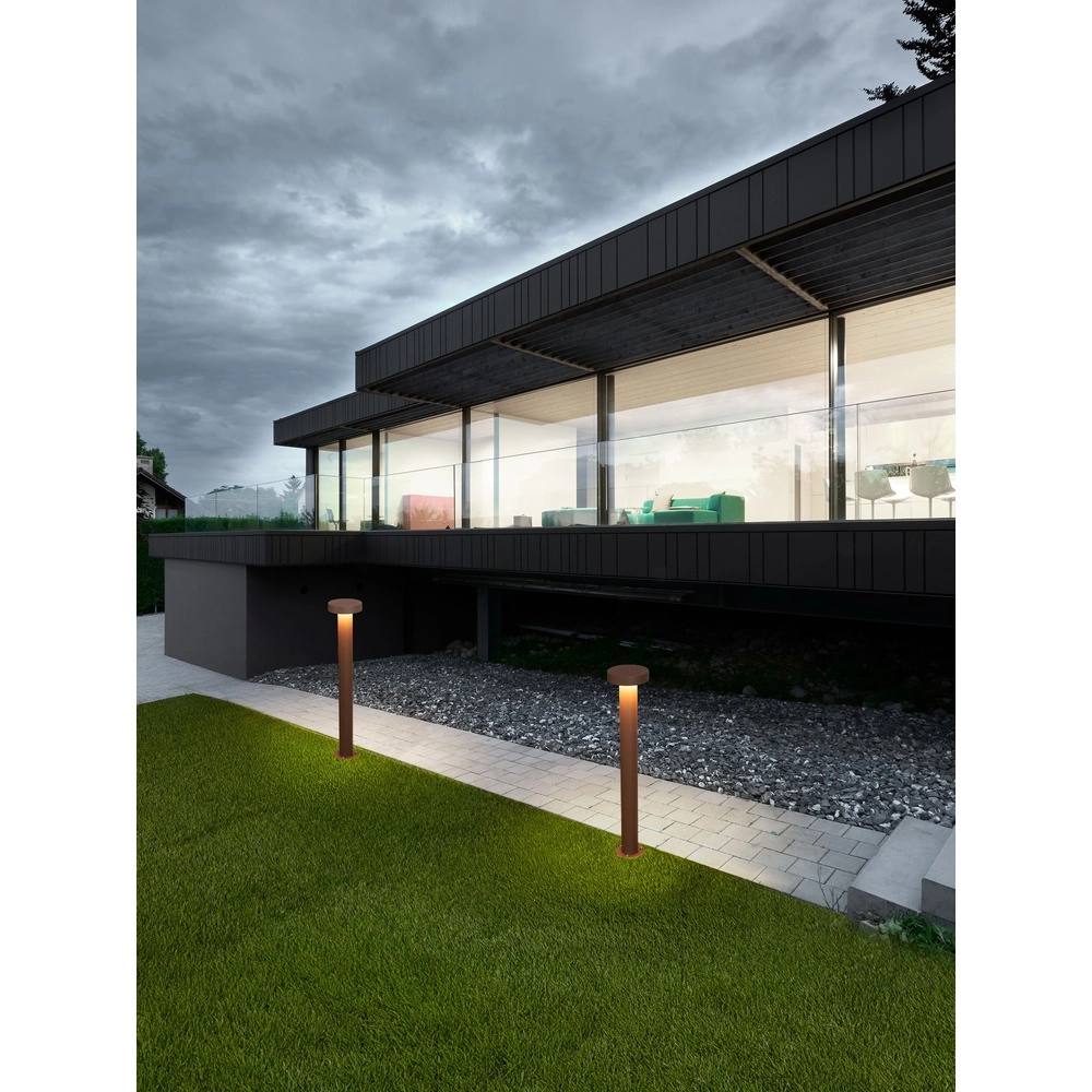 Designing-Gartenlampe Gong Rostbraun 60 cm – 3000K
